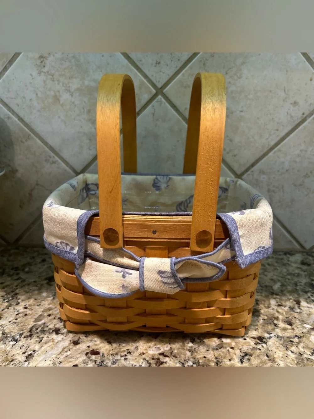 Longaberger 1999 Good Ol' Summertime Seashell Basket